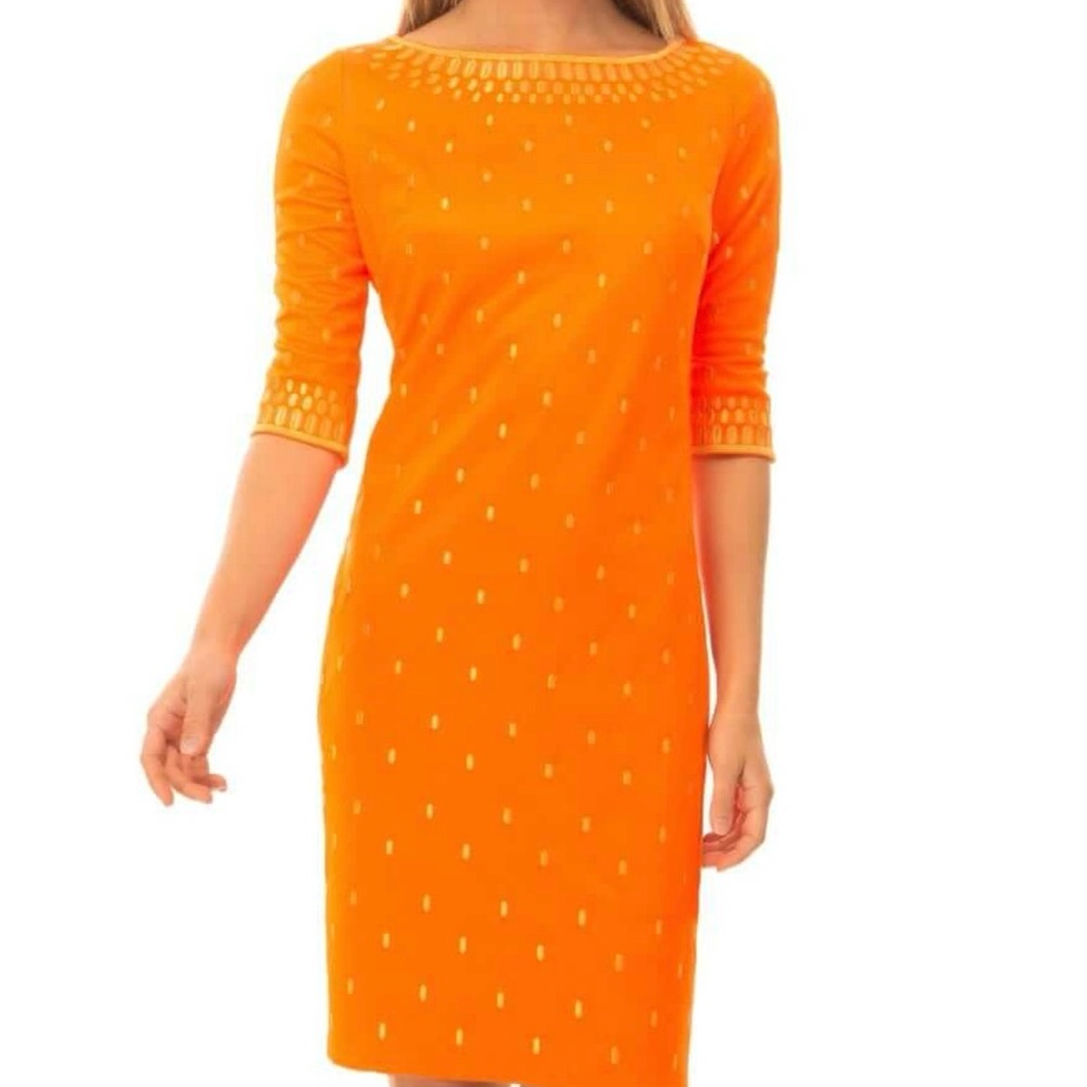 Gretchen Scott Jersey Embroidered Dress